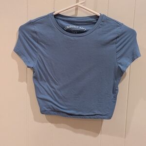 Aeropostale Seriously Soft Blue Crop Top